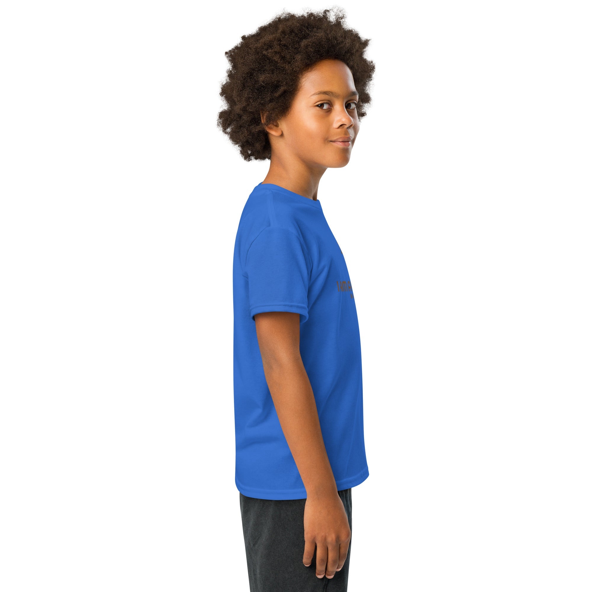 Youth Cotton Blend Moisture - Wicking T-Shirt - His World For Us