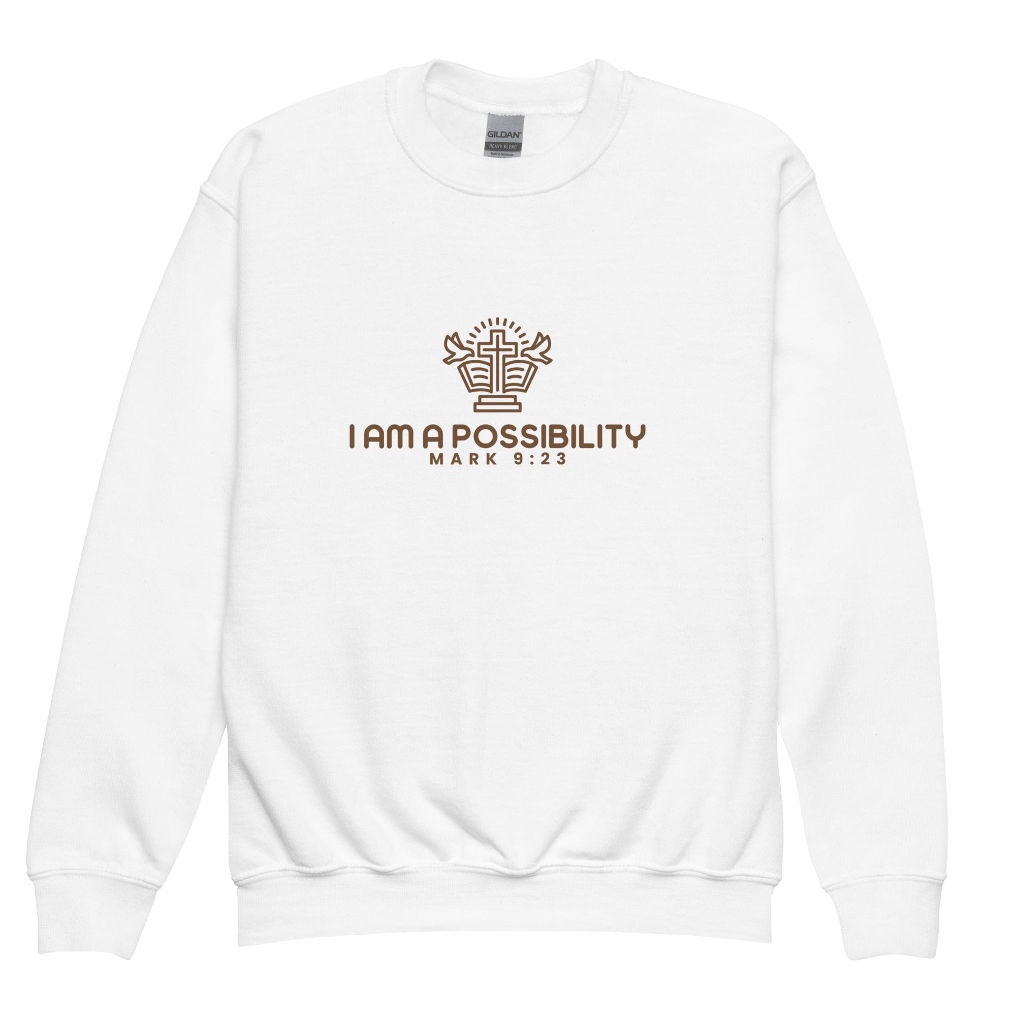 Youth crewneck sweatshirt - His World For Us