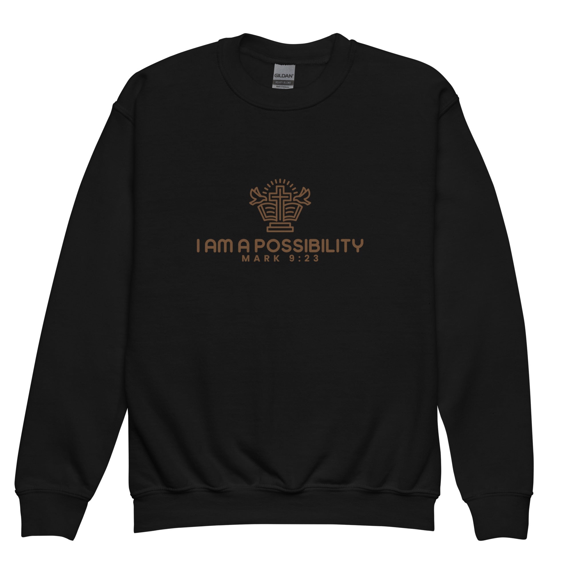 Youth crewneck sweatshirt - His World For Us