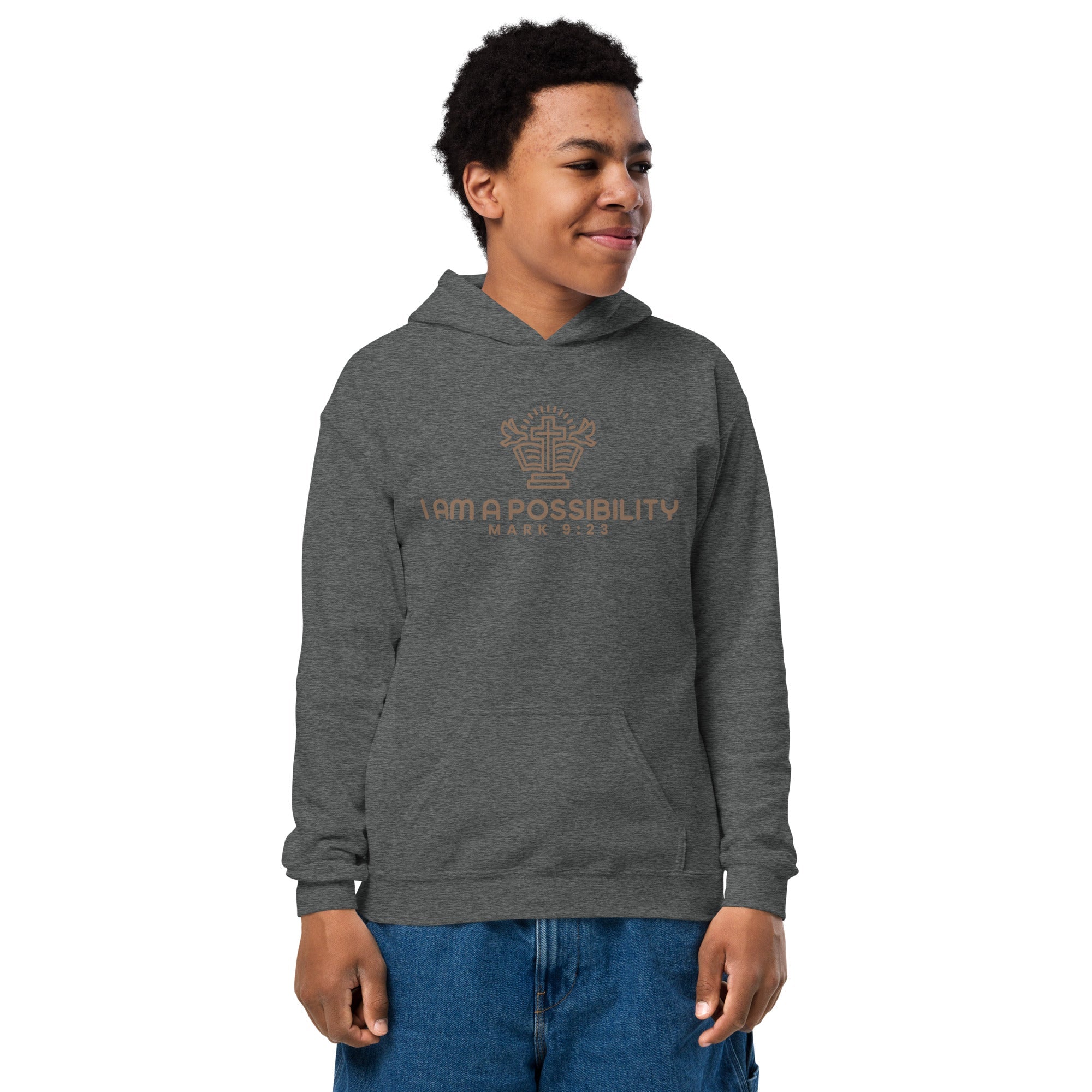 Youth Heavy Blend Cotton - Polyester Hoodie - His World For Us