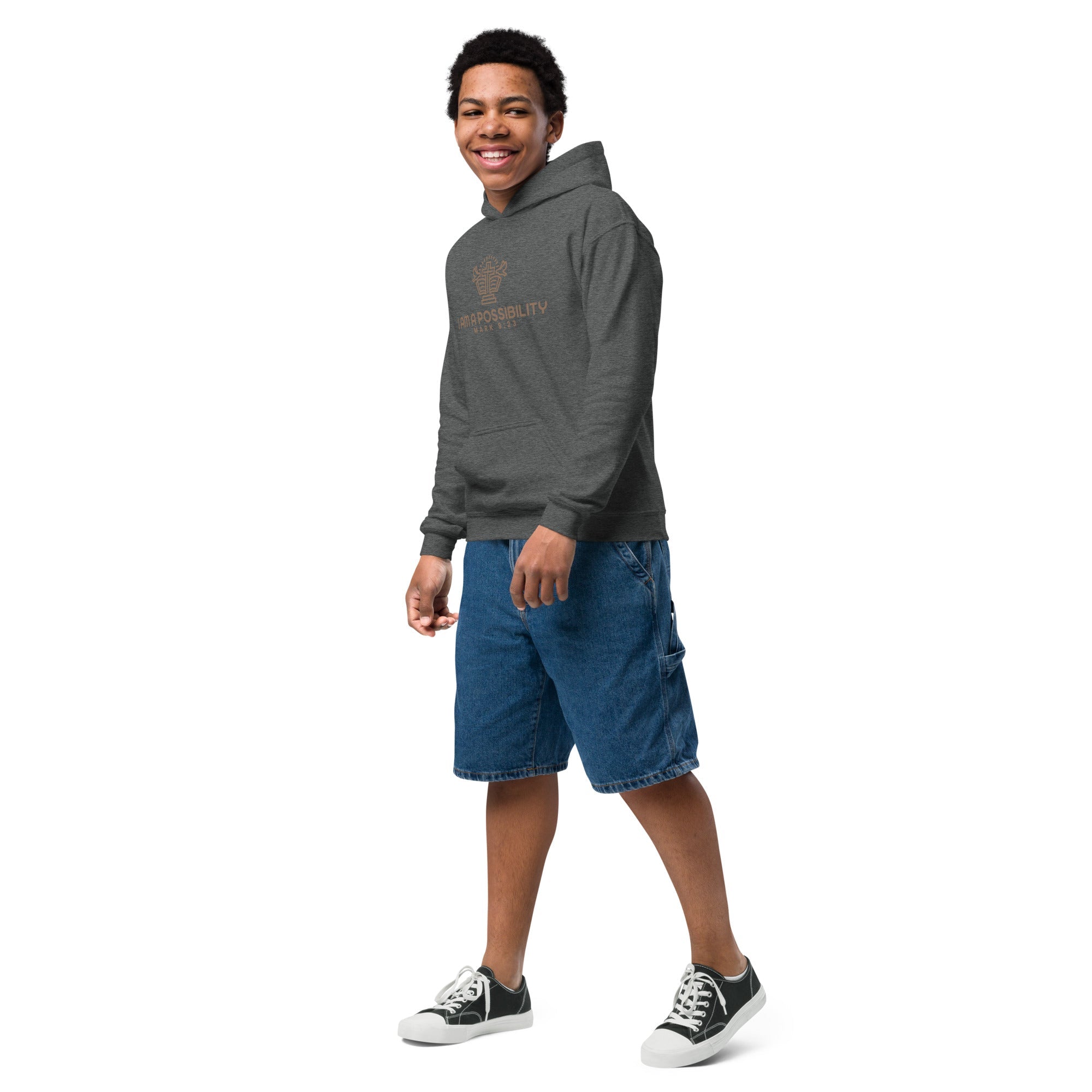 Youth Heavy Blend Cotton - Polyester Hoodie - His World For Us