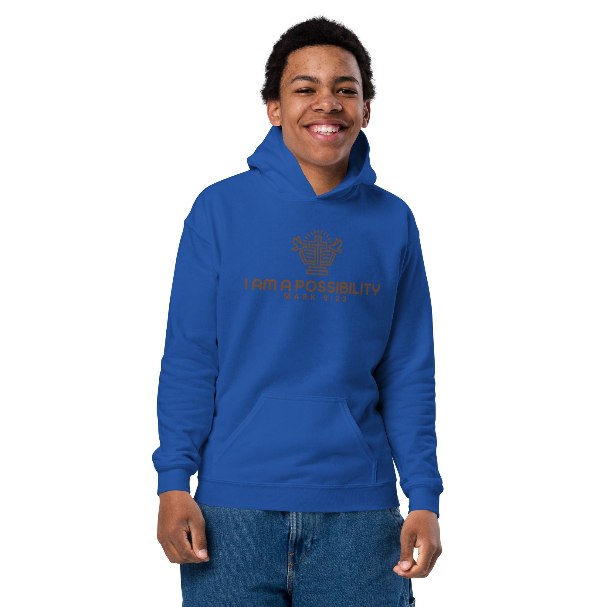 Youth Heavy Blend Cotton - Polyester Hoodie - His World For Us