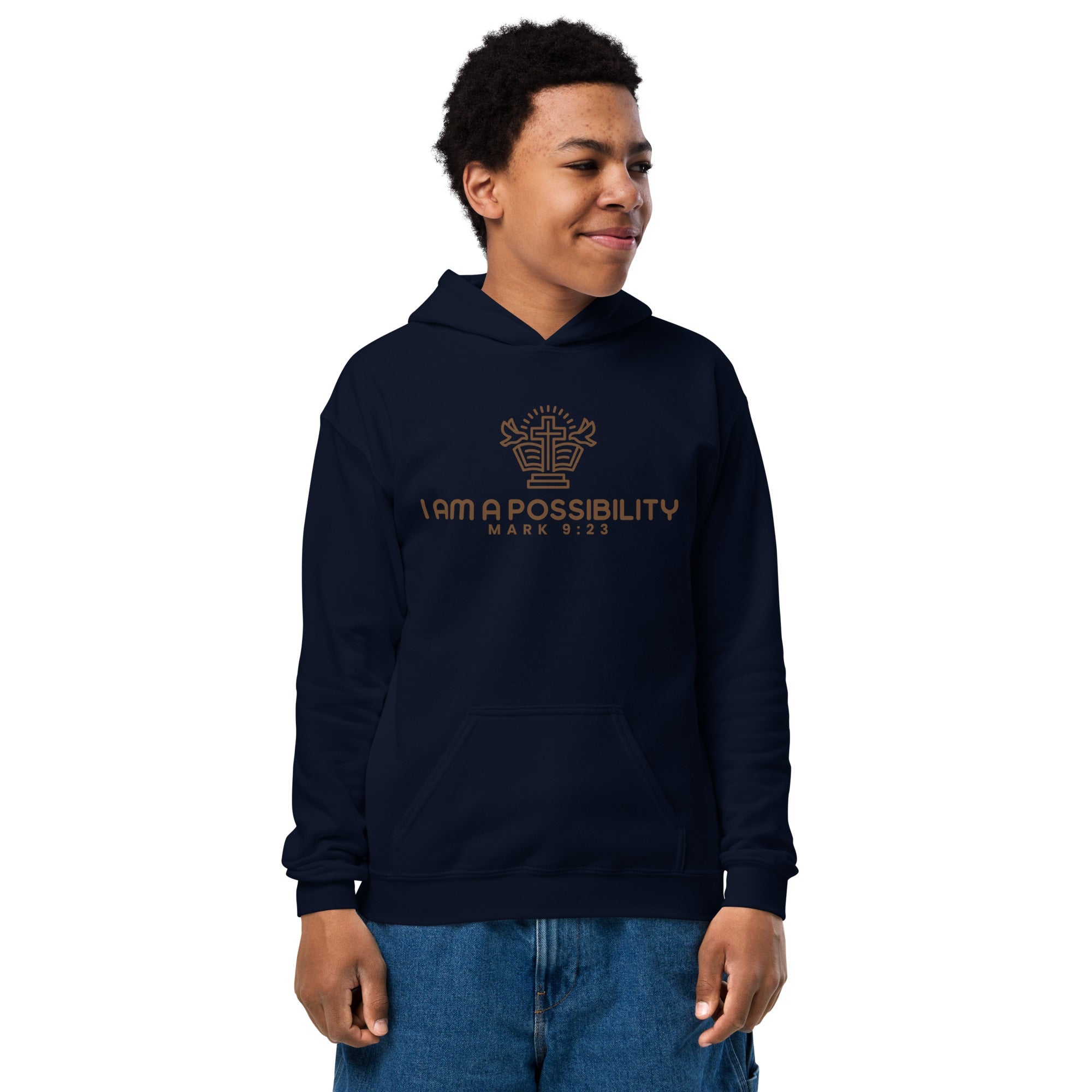 Youth Heavy Blend Cotton - Polyester Hoodie - His World For Us