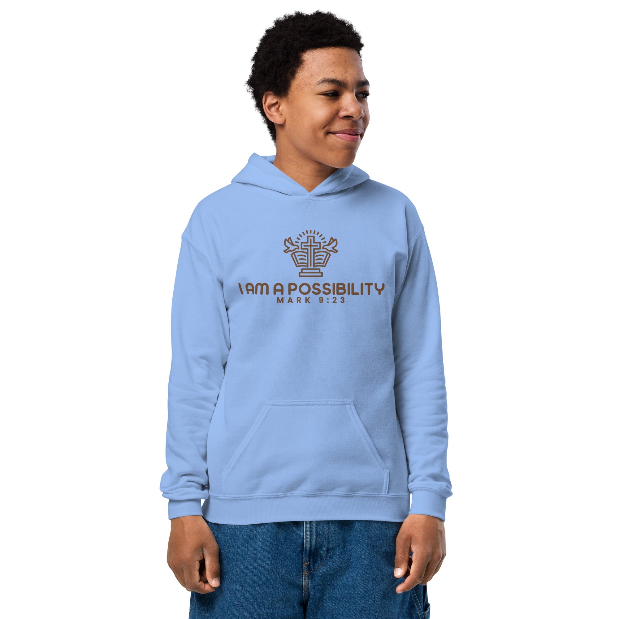 Youth Heavy Blend Cotton - Polyester Hoodie - His World For Us