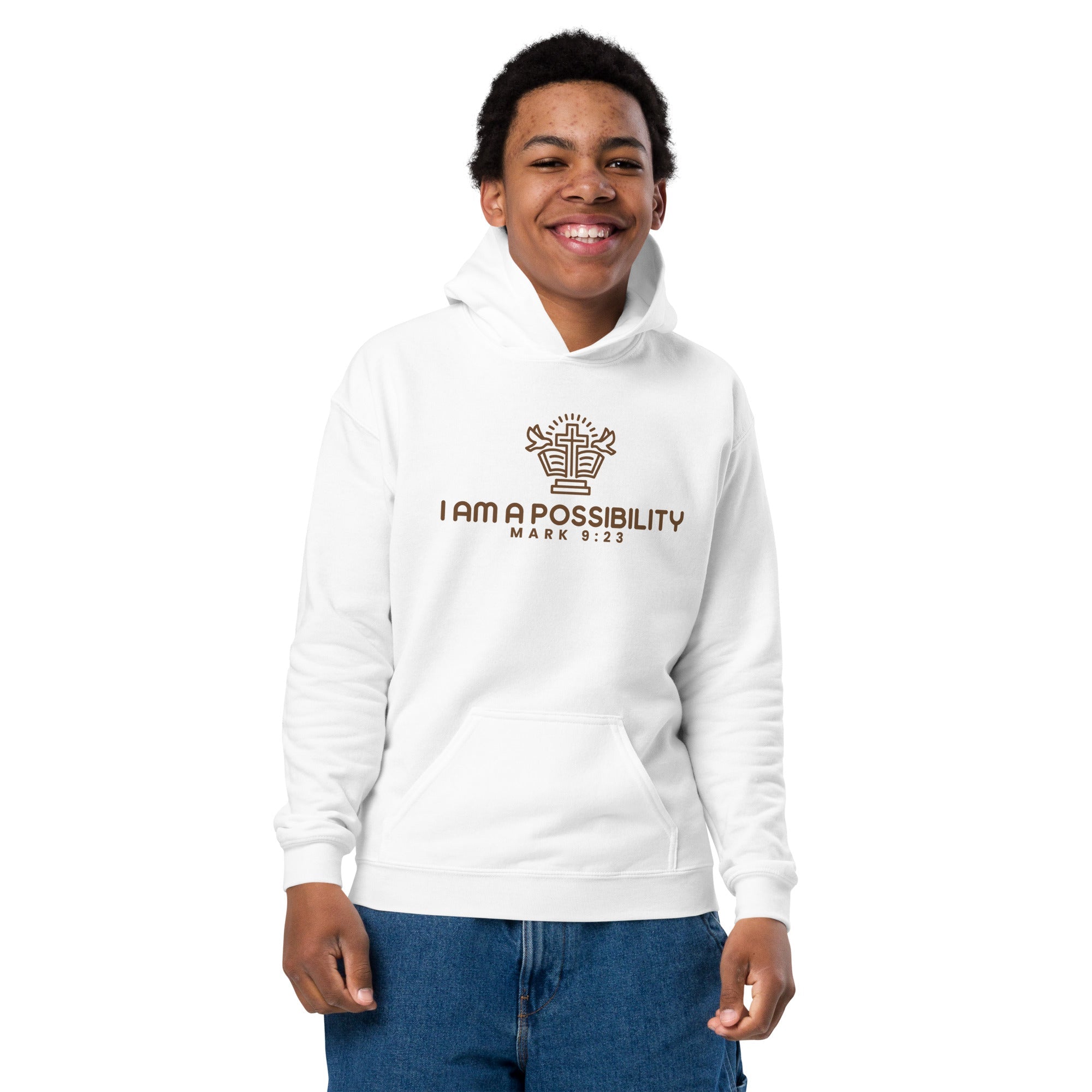 Youth Heavy Blend Cotton - Polyester Hoodie - His World For Us