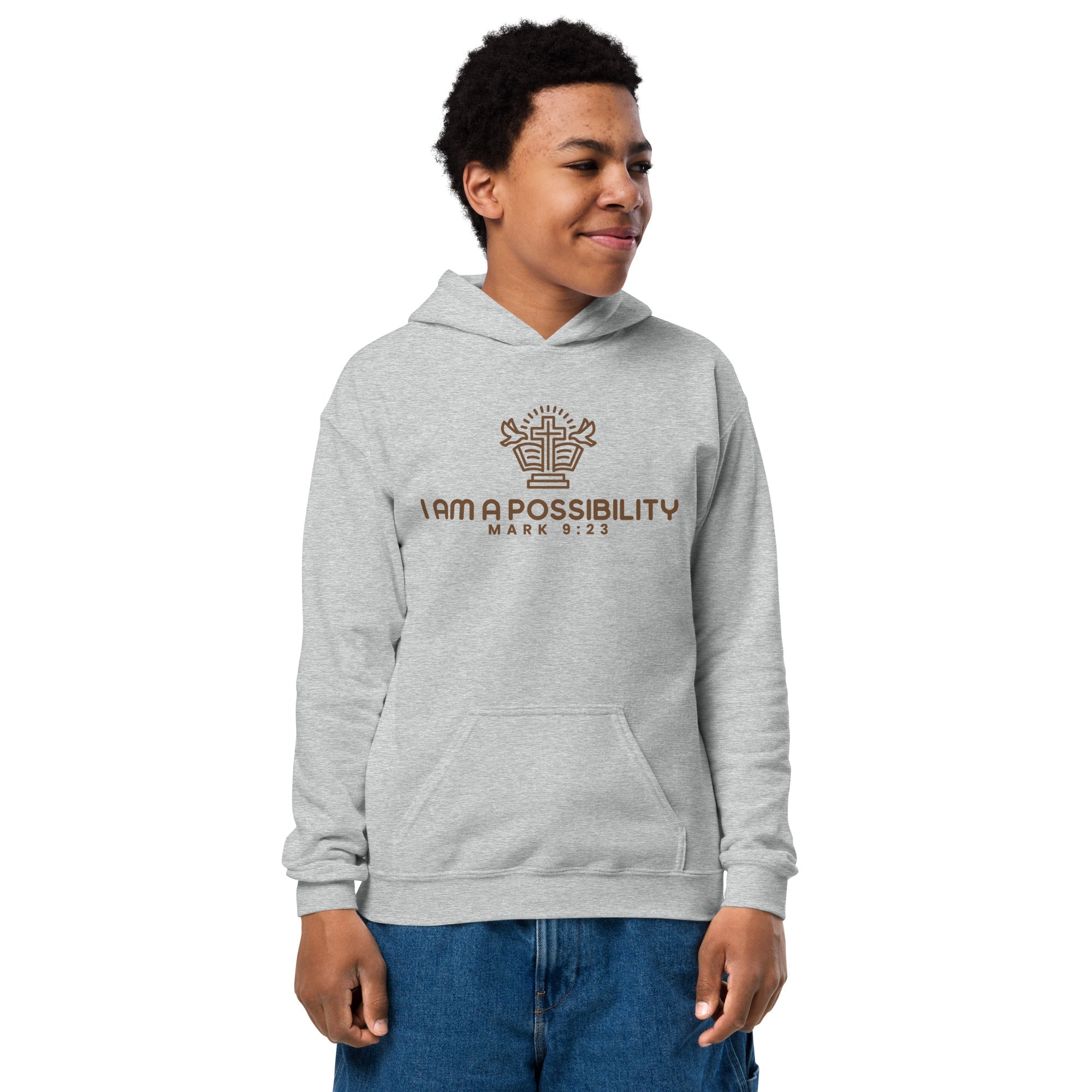 Youth Heavy Blend Cotton - Polyester Hoodie - His World For Us