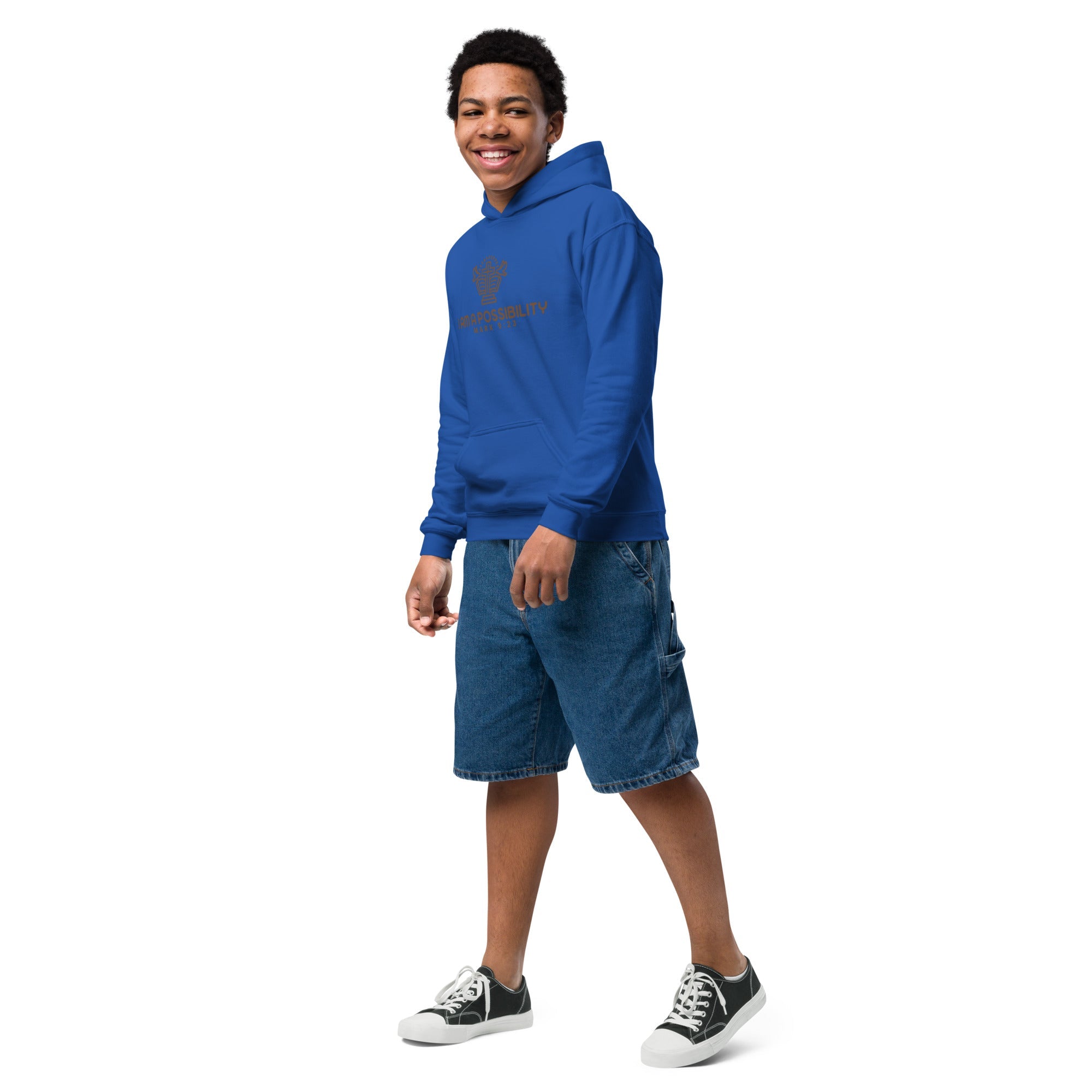 Youth Heavy Blend Cotton - Polyester Hoodie - His World For Us