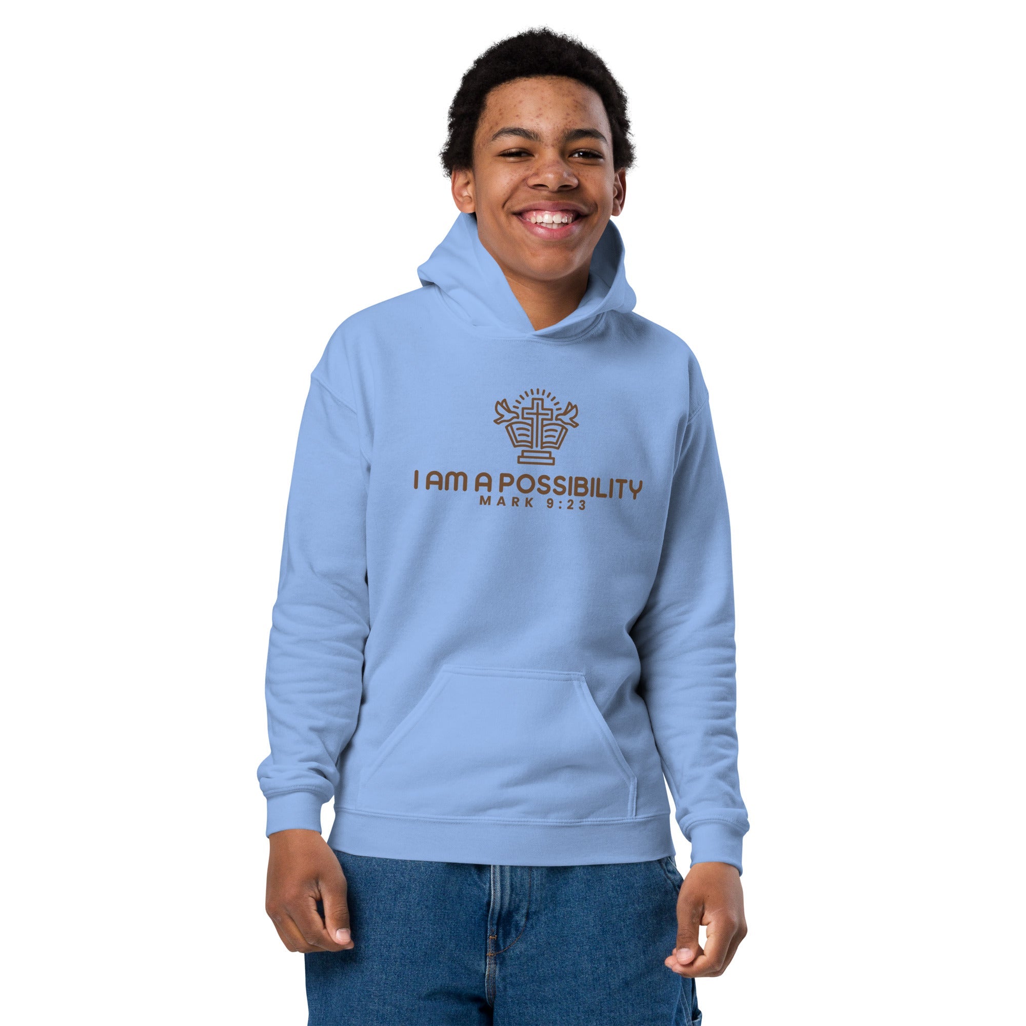 Youth Heavy Blend Cotton - Polyester Hoodie - His World For Us