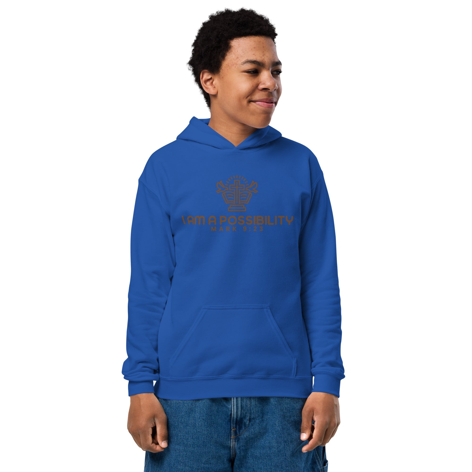 Youth Heavy Blend Cotton - Polyester Hoodie - His World For Us