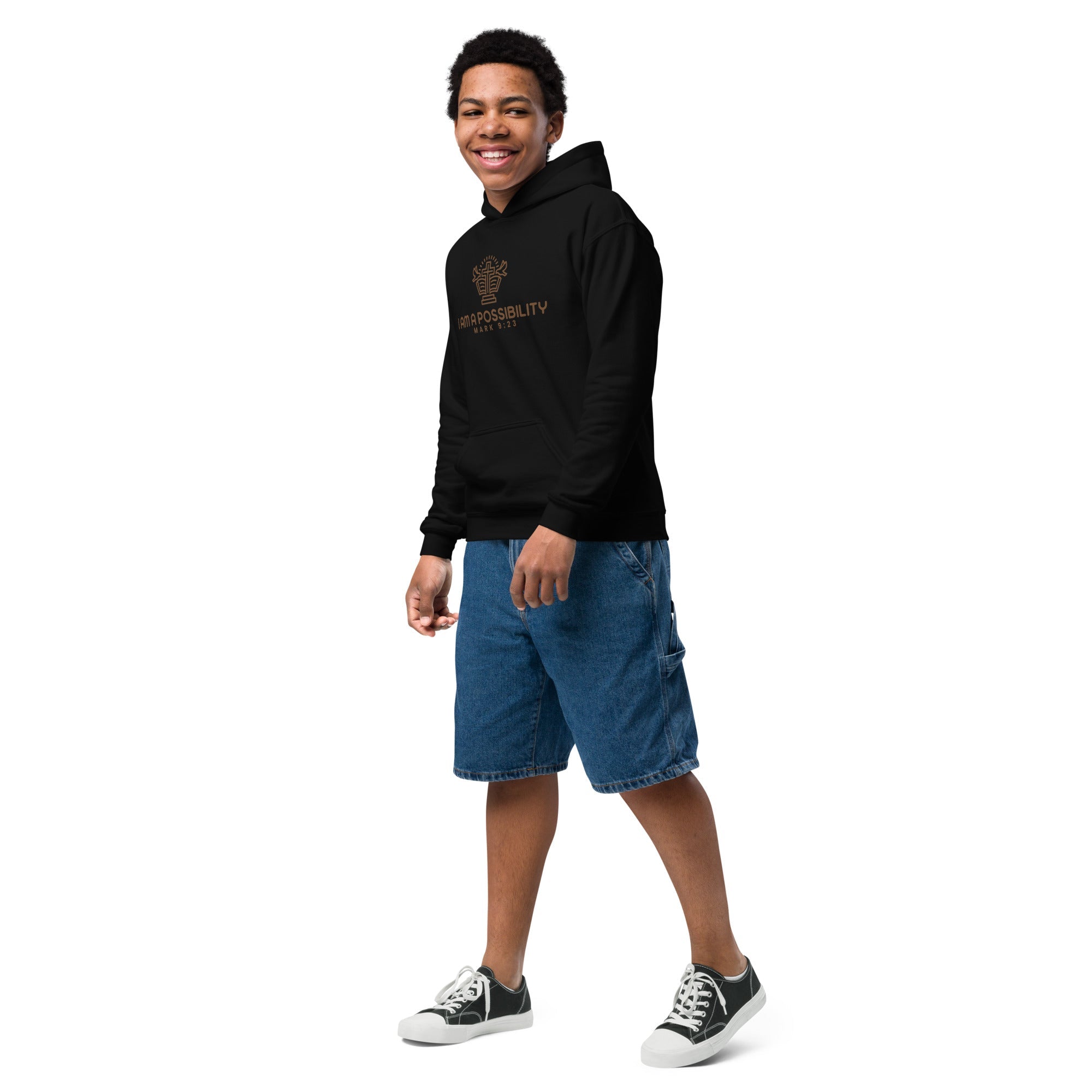 Youth Heavy Blend Cotton - Polyester Hoodie - His World For Us