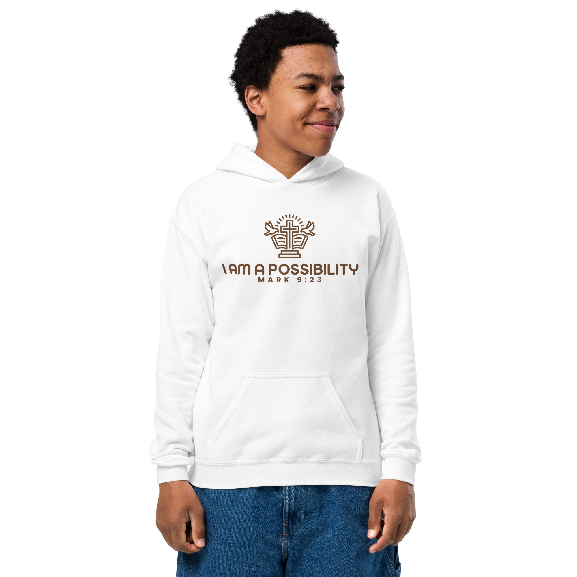 Youth Heavy Blend Cotton - Polyester Hoodie - His World For Us