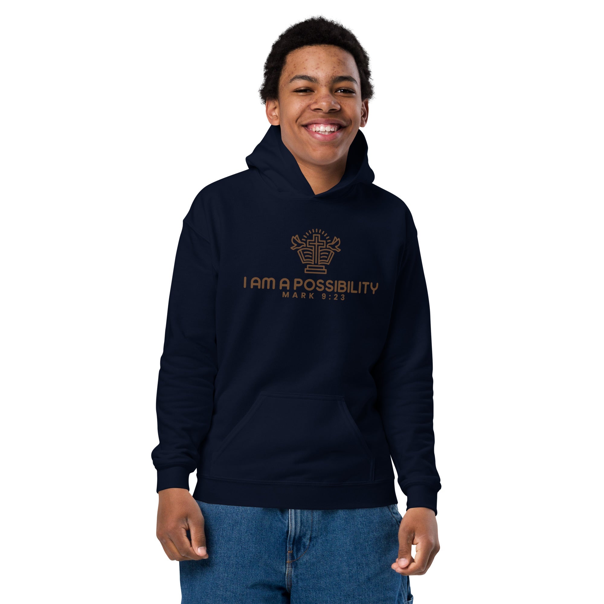 Youth Heavy Blend Cotton - Polyester Hoodie - His World For Us